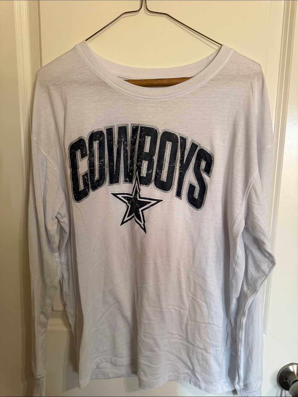 White Cowboys Long-Sleeve Tee - Classic Team Graphic